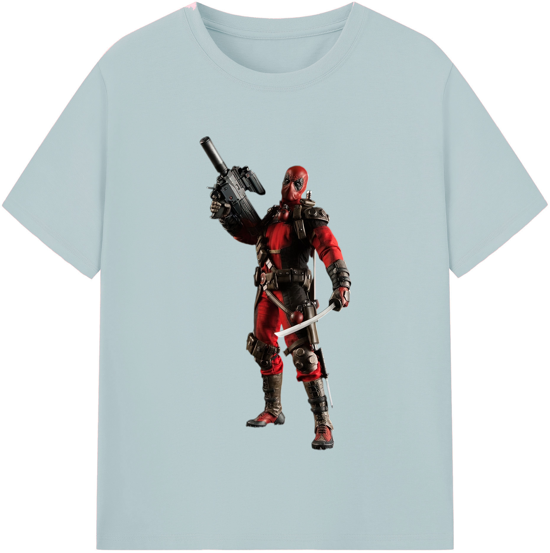（画像用） Deadpool デッドプール 綿100％半袖Tシャツ（フロントプリント）